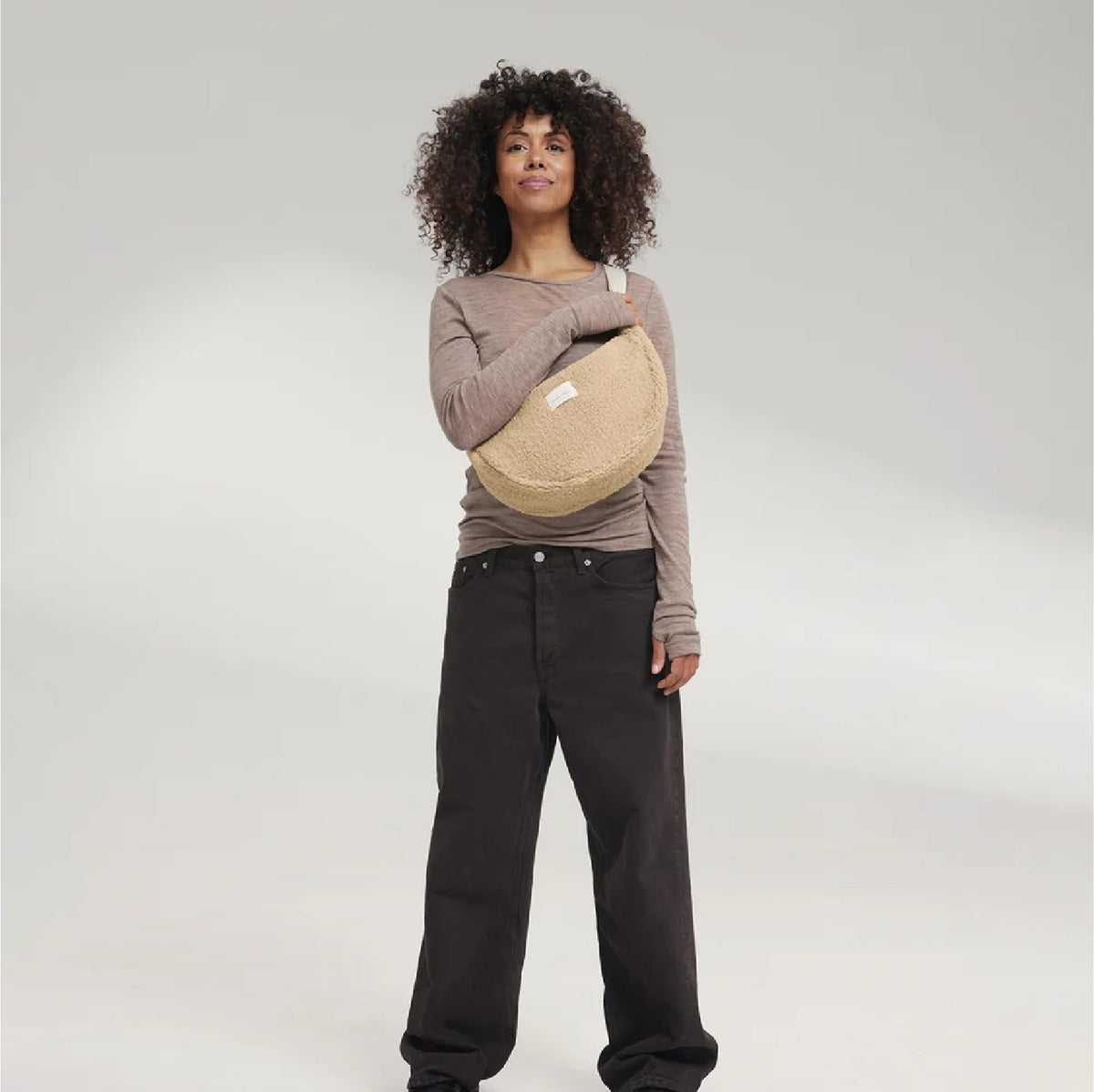 fanny pack adult teddy, ecru - STUDIO NOOS