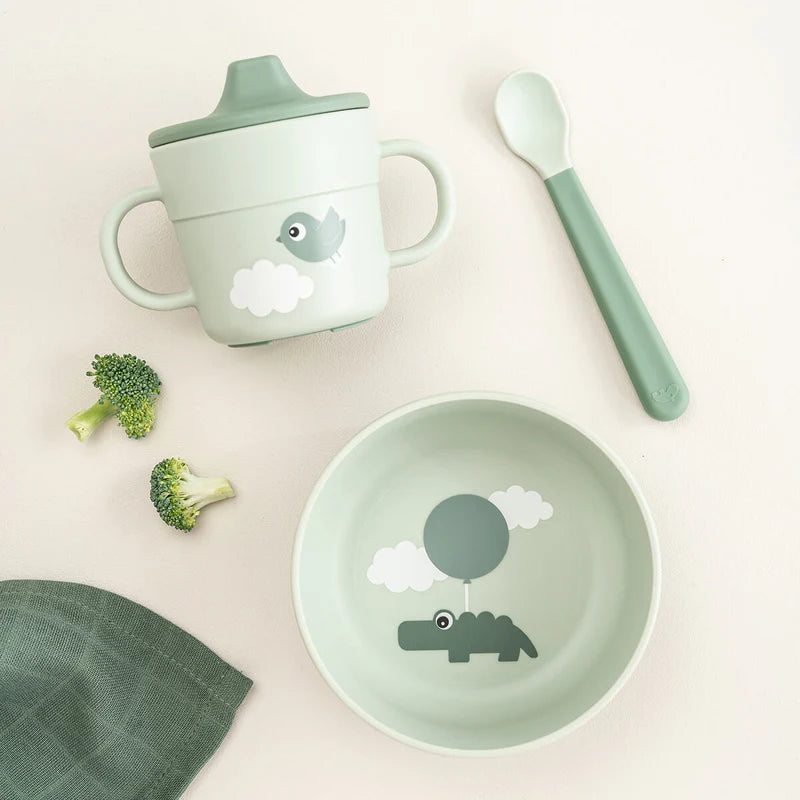 eetset first meal happy clouds, green - DONE BY DEER