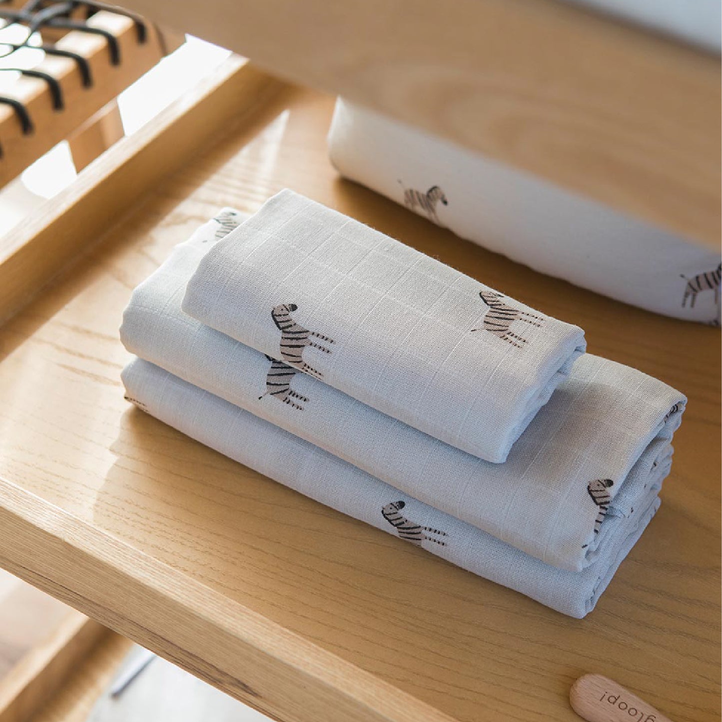 monddoekjes 2-pack 50 x 50, zebra – GLOOP!