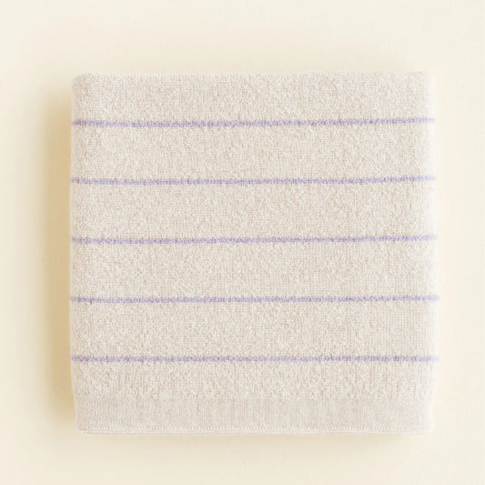 dekentje harry, cream+lilac - HVID