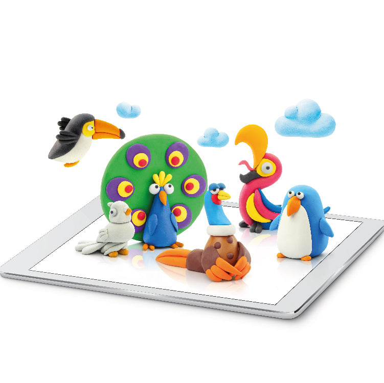 boetseerklei birds, 6 st. - HEY CLAY