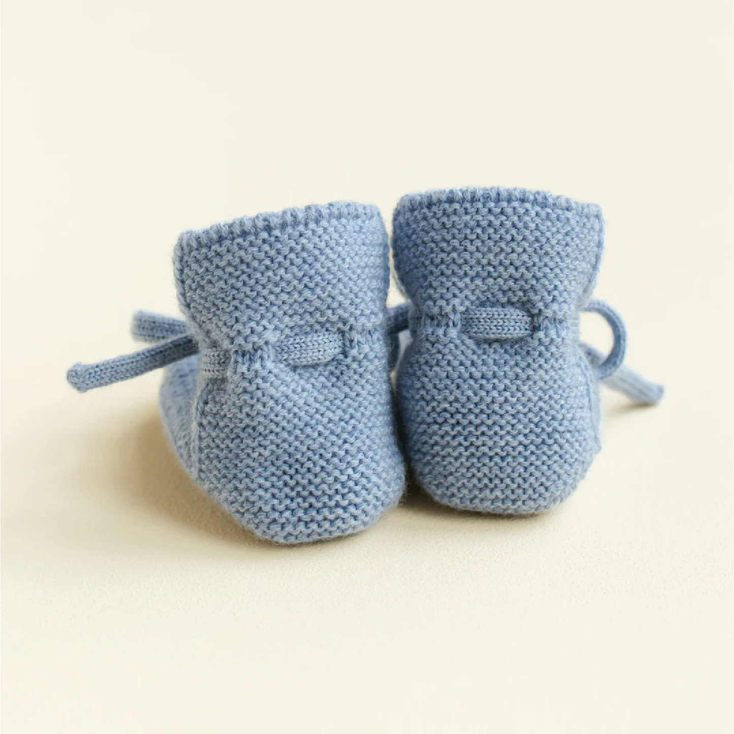 booties 0-9 mnd., light blue - HVID