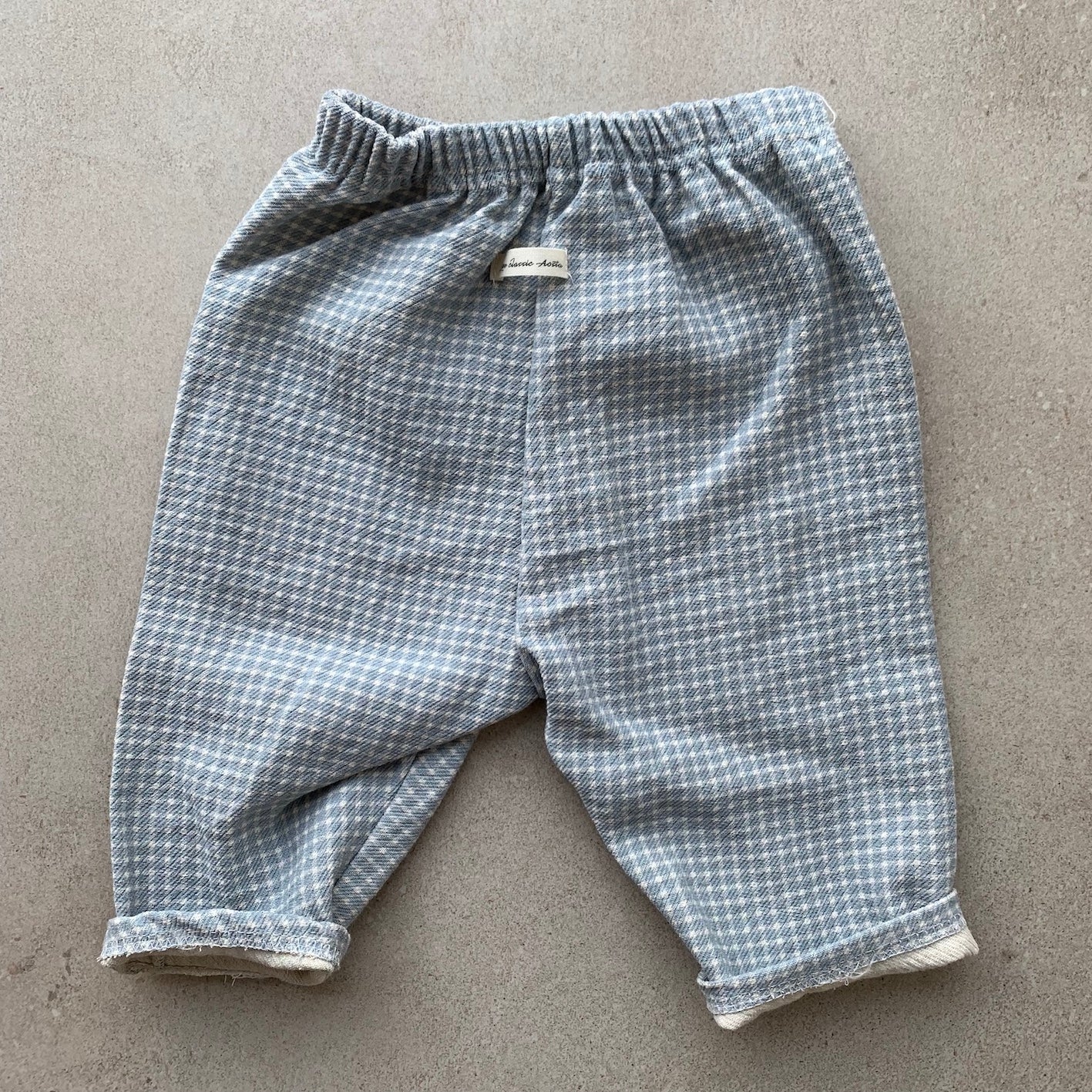 broek chino, blue check - BY JO+LIZ