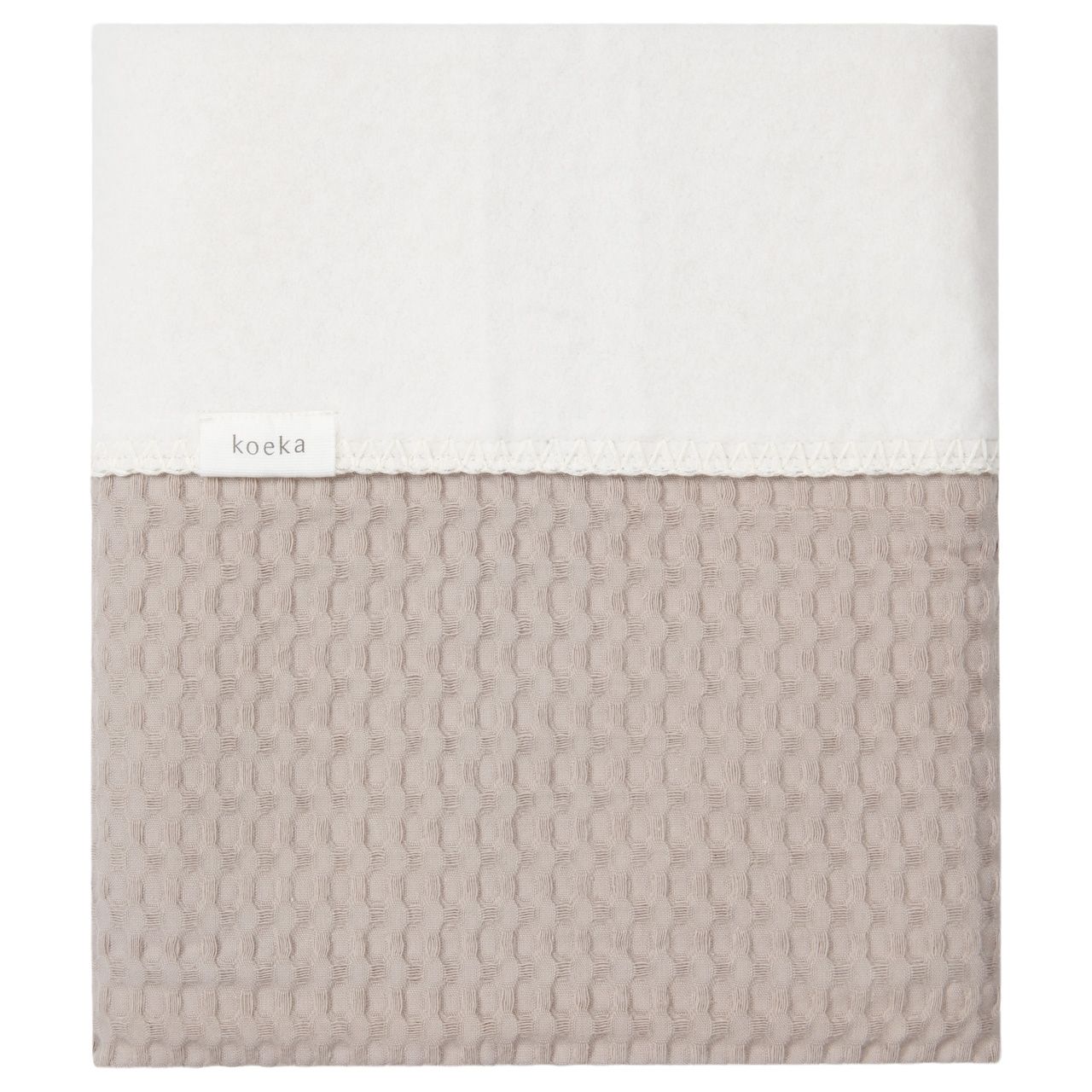 ledikantdeken amsterdam cotton fleece, clay - KOEKA