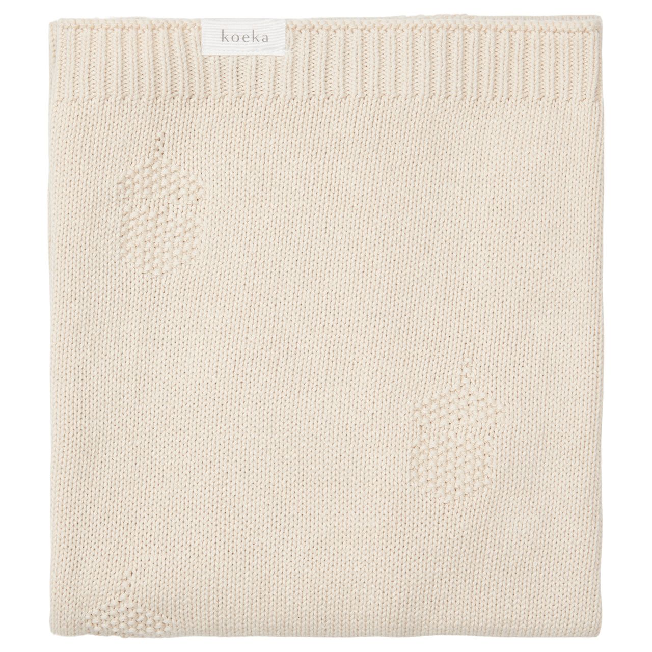 wiegdeken nuts, warm white - KOEKA