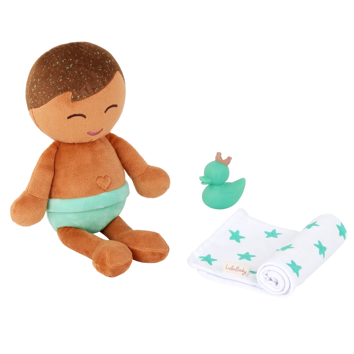badpop jongen, bruin haar - LULLABABY