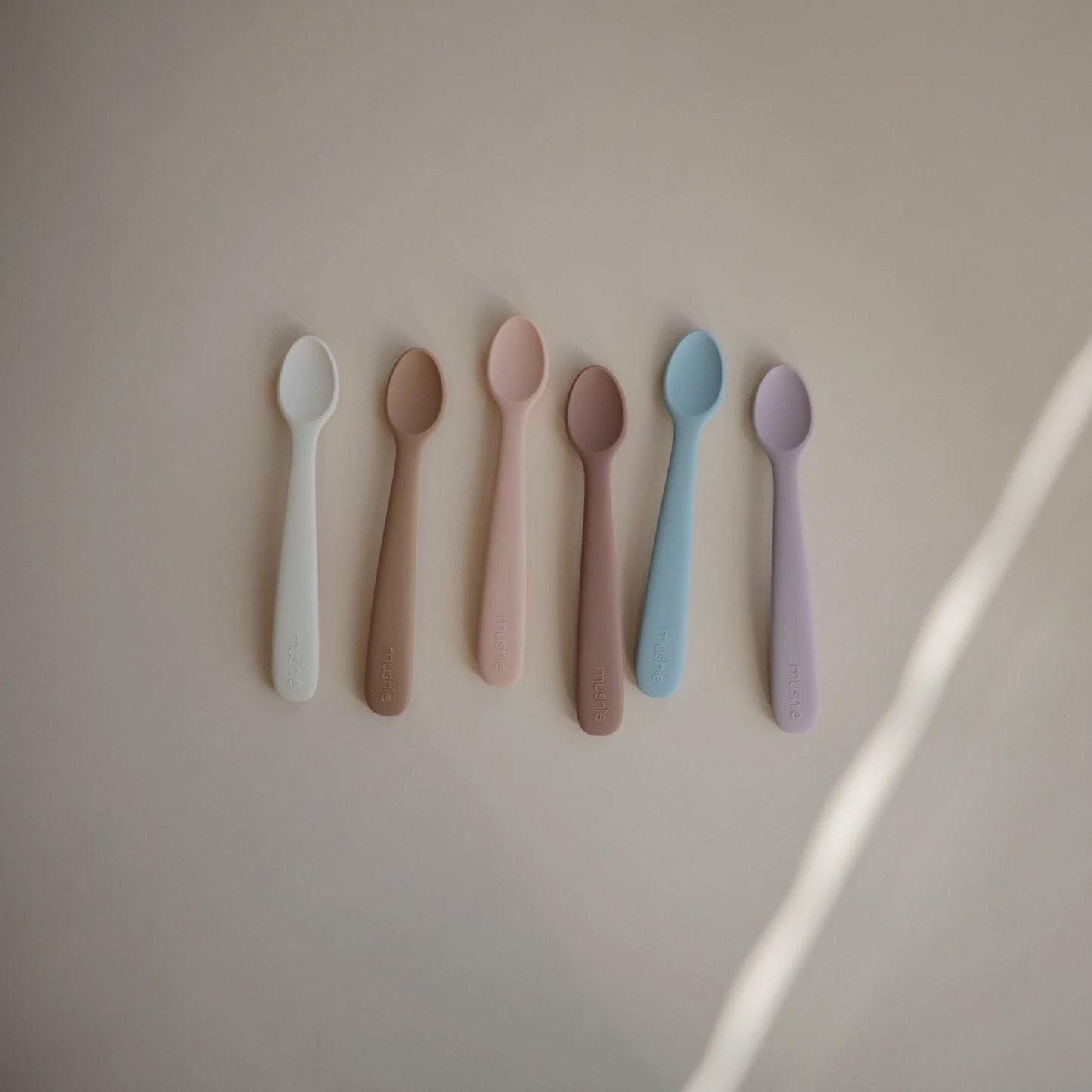 set eetlepels, cambridge blue/shifting sand - MUSHIE