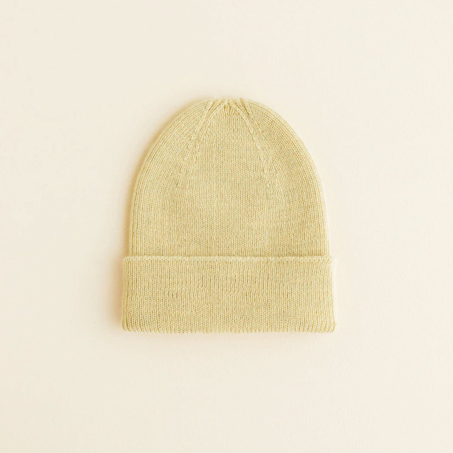 beanie fonzie newborn, light yellow – HVID