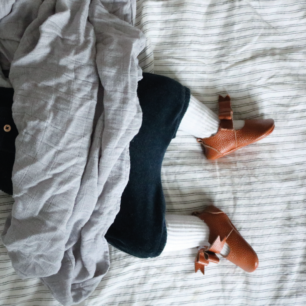 schoentjes ballerina, brown - BABY MOCS