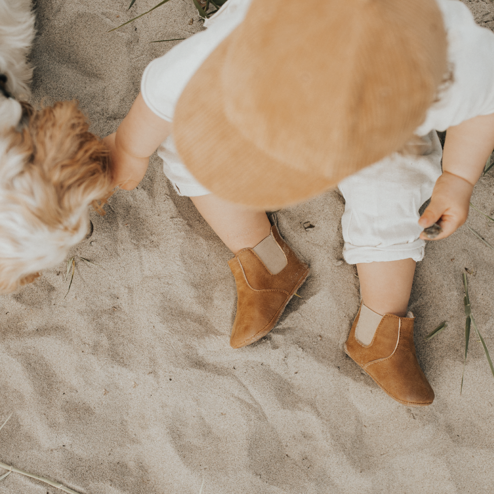 schoentjes little wonderland, brown - BABY MOCS