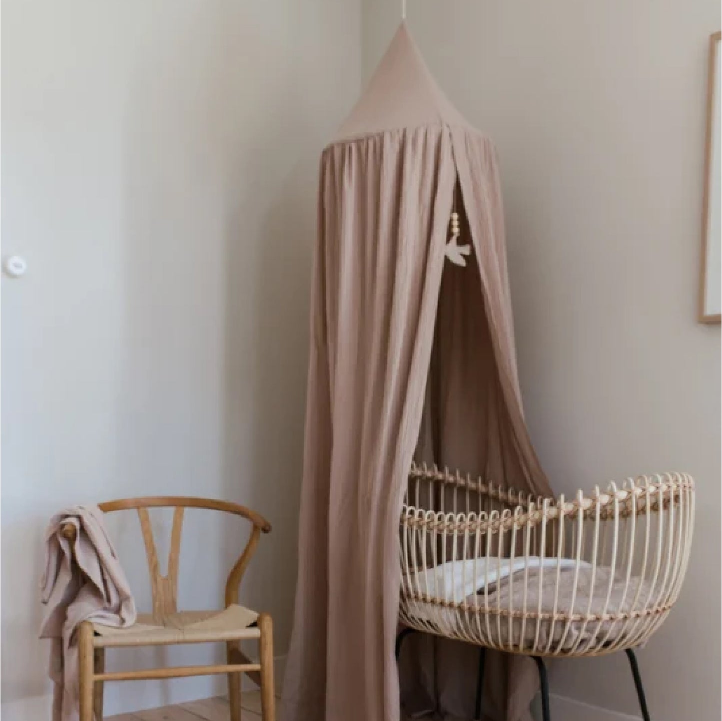 klamboe hydrofiel met vogel, natural - NANAMI