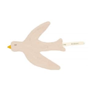 fopspeendoekje bird, beige - NANAMI