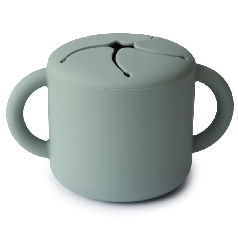 snack cup silicone, cambridge blue - MUSHIE