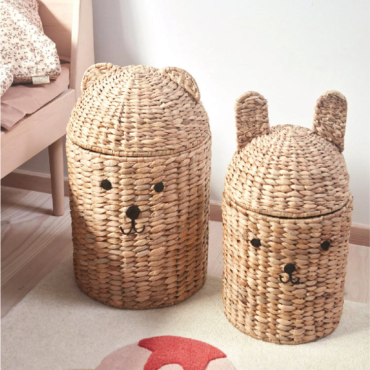 opbergmand set, bear & rabbit - OYOY