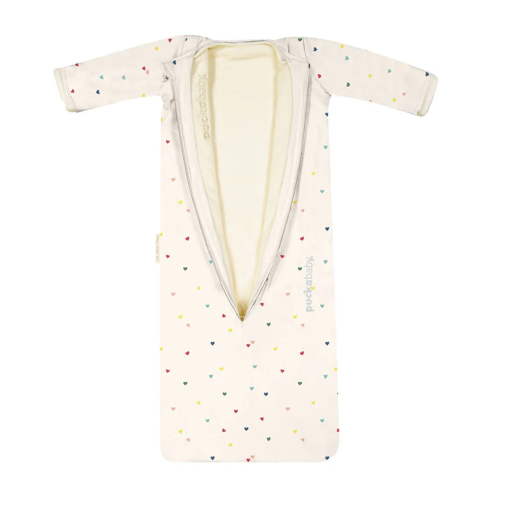slaapzak 4 seizoenen, hearts confetti, 6m - 2,5j - PUCKABABY