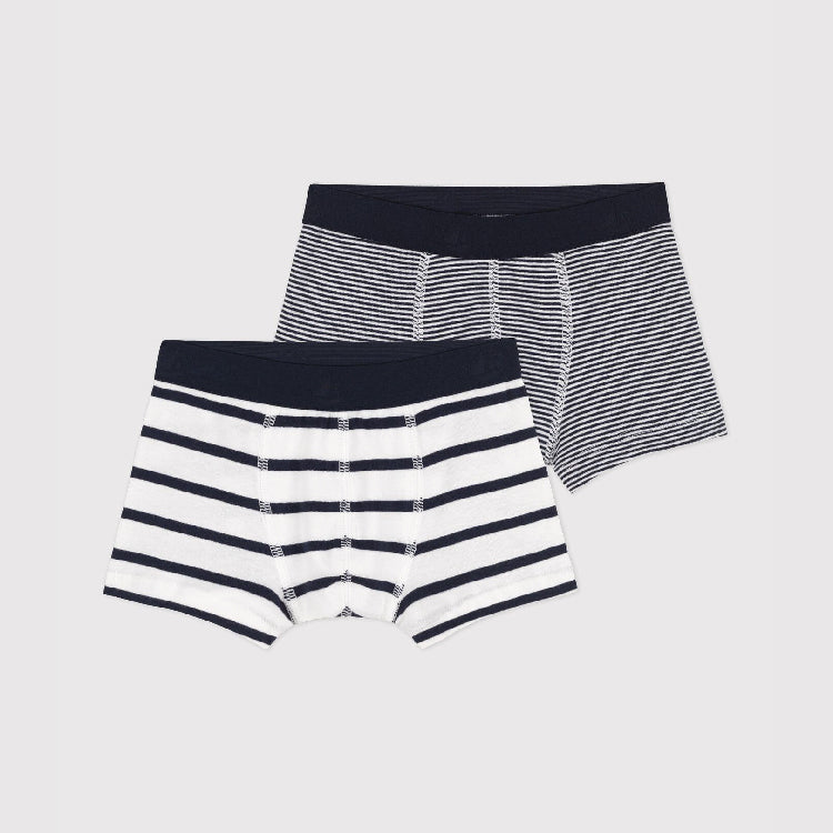 boxershort, 2-pack, gestreept - PETIT BATEAU