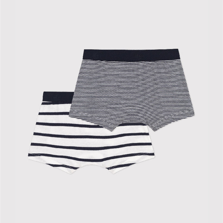 boxershort, 2-pack, gestreept - PETIT BATEAU