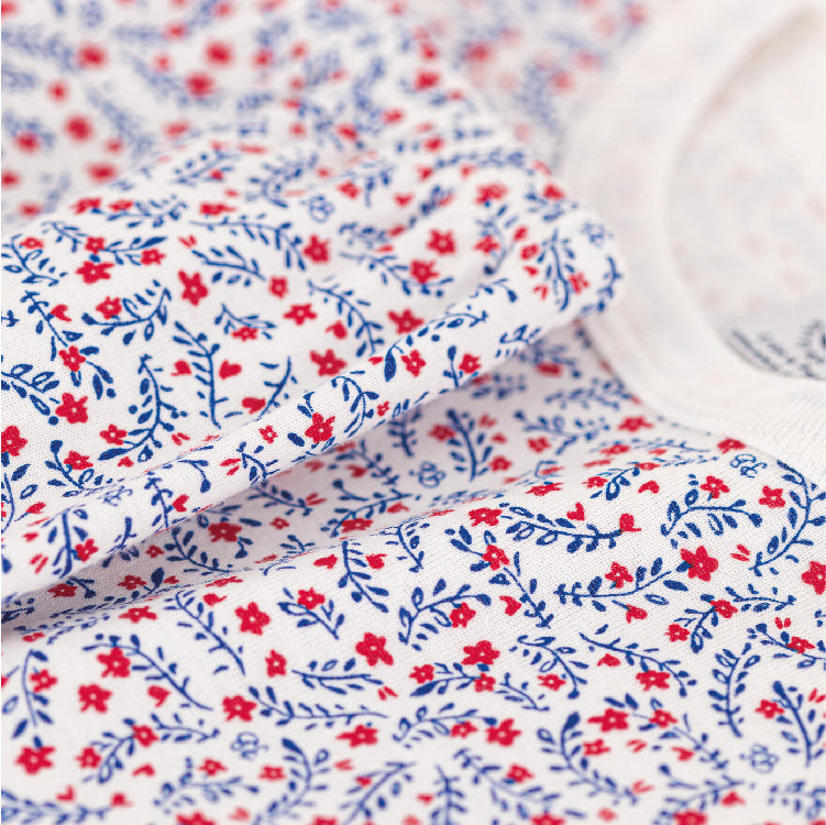 pyjama katoen, bloemen - PETIT BATEAU