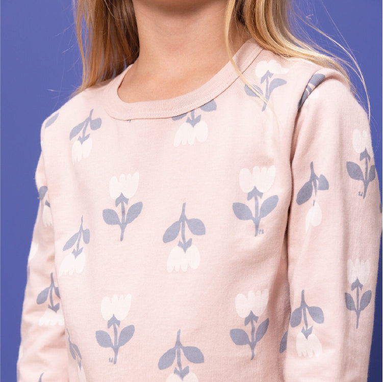 pyjama molton, tulpen - PETIT BATEAU