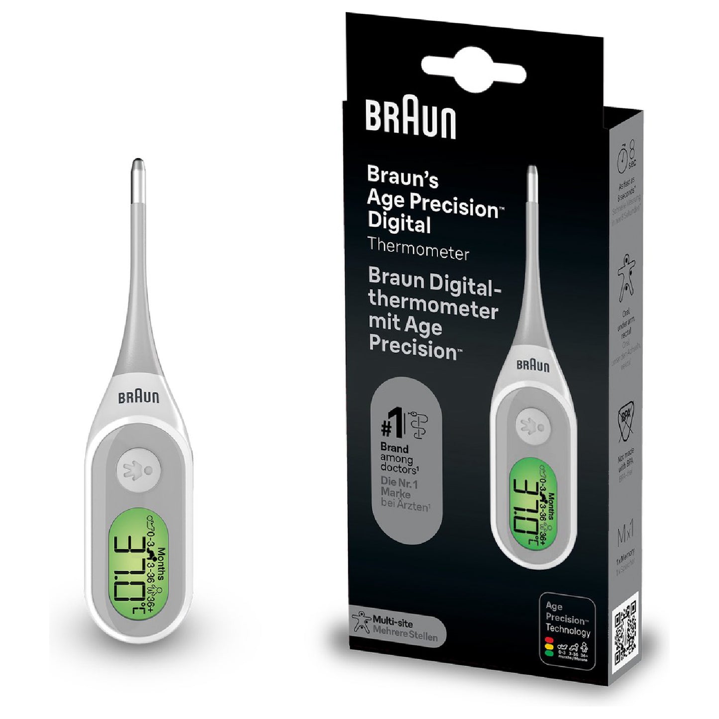 thermometer digitaal, PRT2000 - BRAUN
