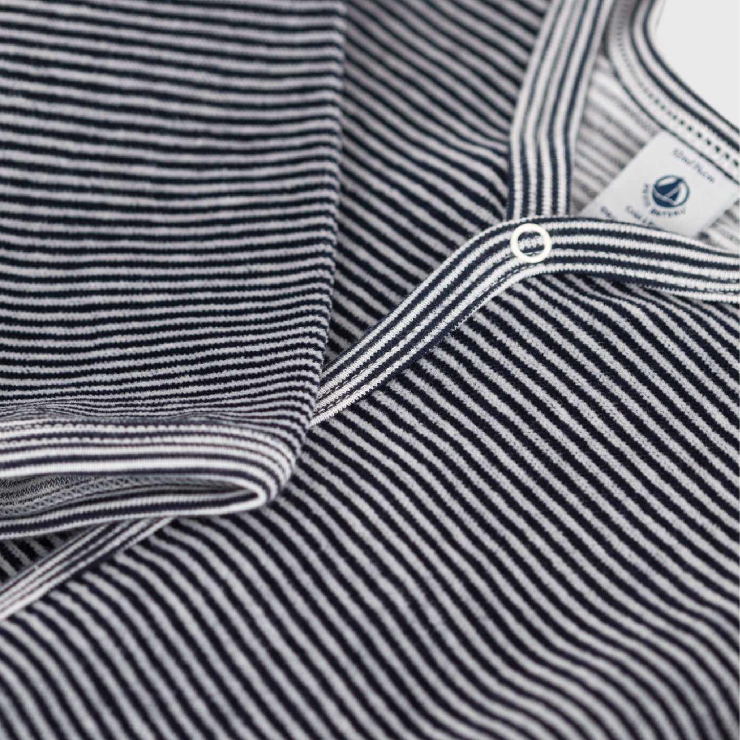 pyjama fluweel, smoking/marshmellow - PETIT BATEAU