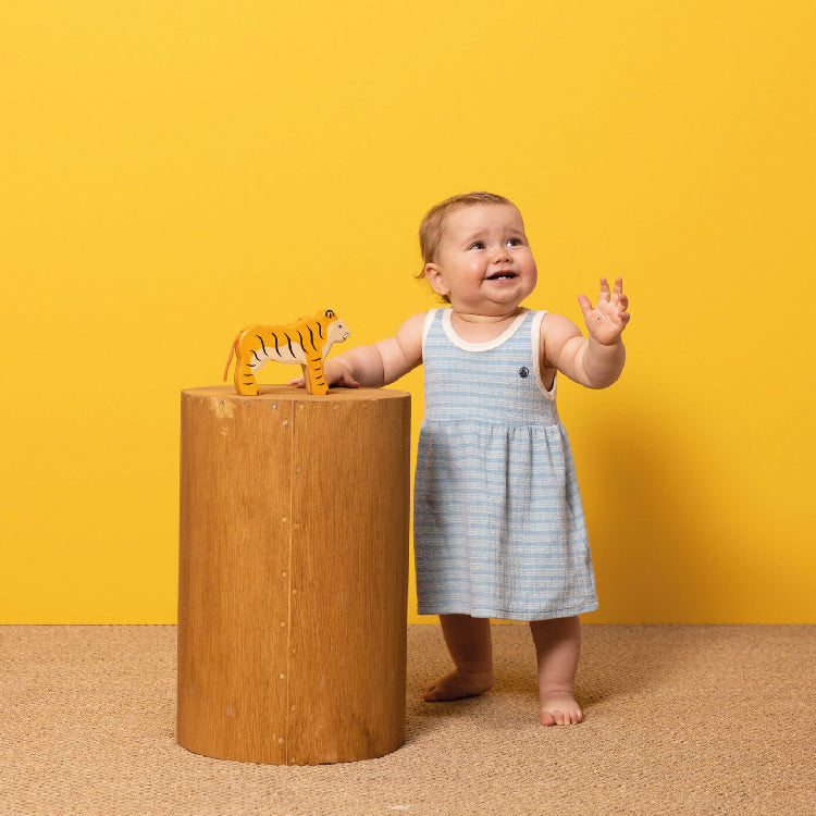 jurkje, gestreept - PETIT BATEAU