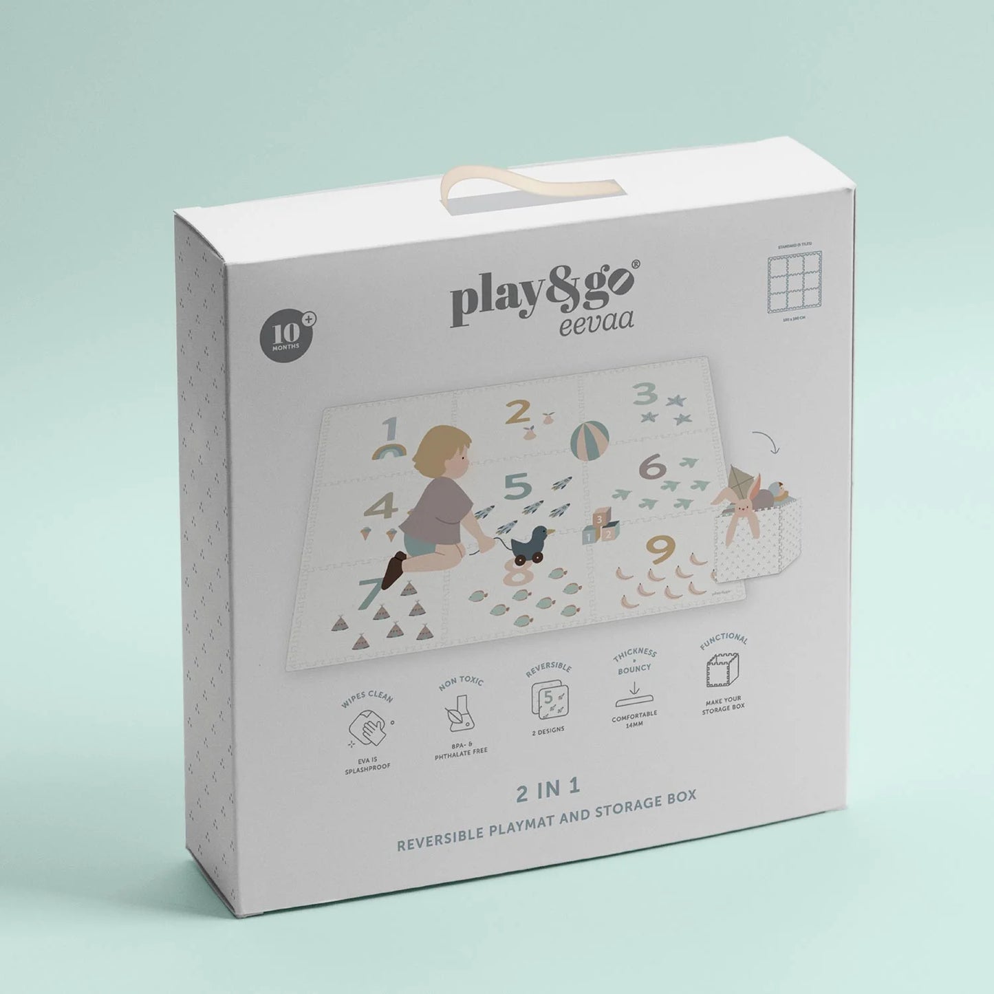 puzzelmat eevaa, numbers/dots - PLAY & GO
