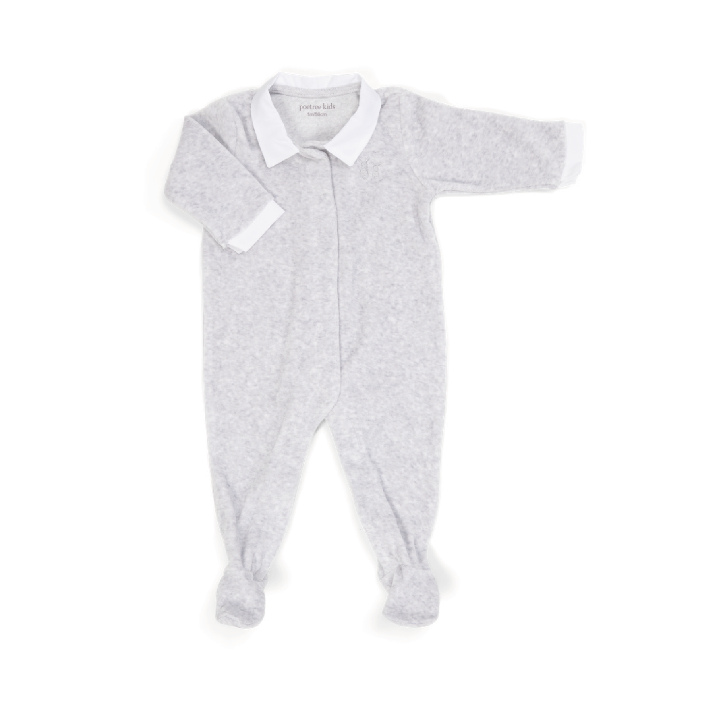 babypak velours boy, grey - POETREE KIDS