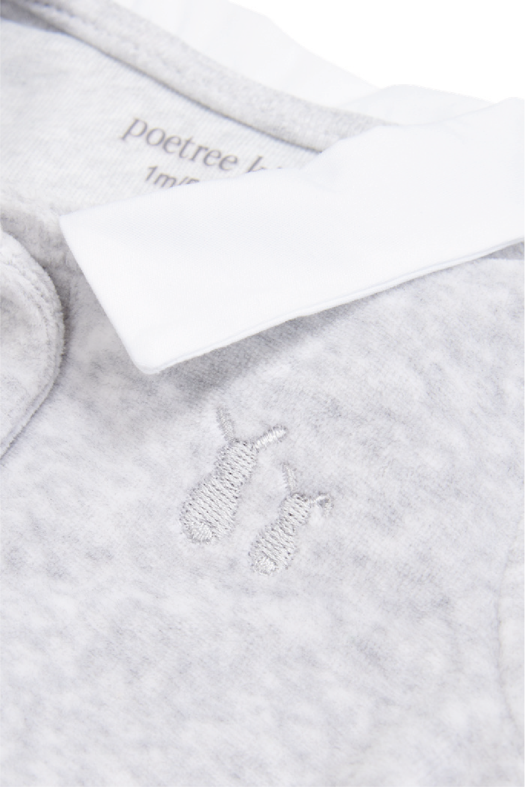 babypak velours boy, grey - POETREE KIDS