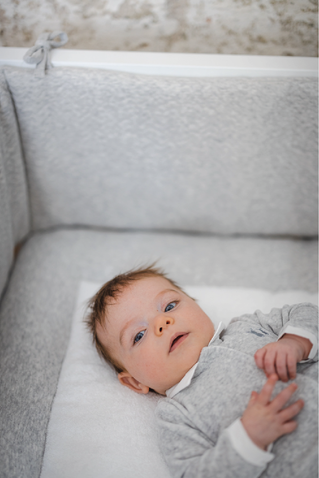 babypak velours boy, grey - POETREE KIDS