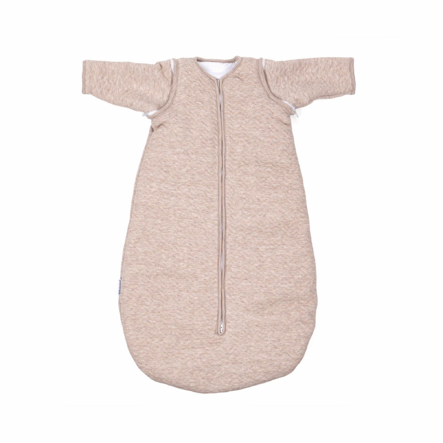 slaapzak 90 cm winter, chevron light camel - POETREE KIDS