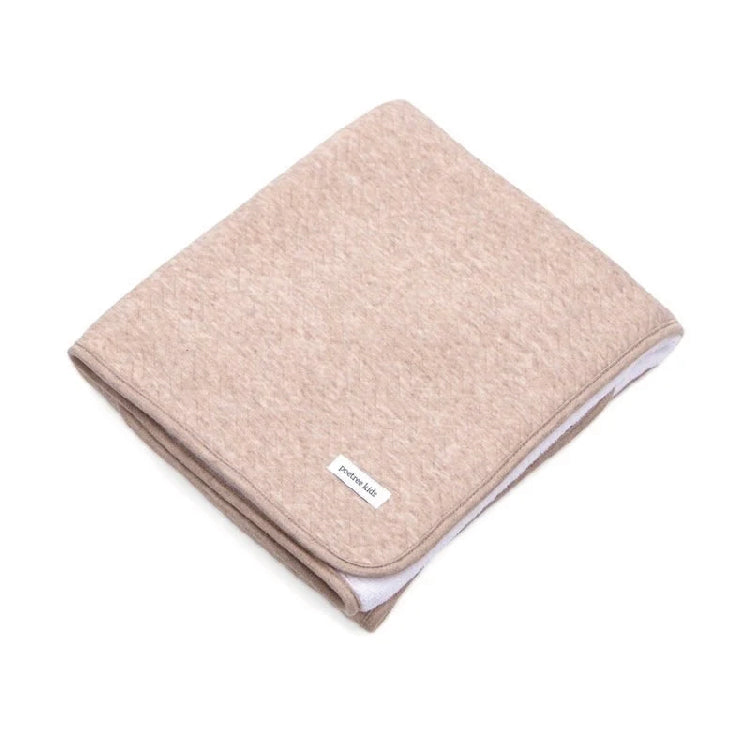 wiegdeken, chevron light camel - POETREE KIDS