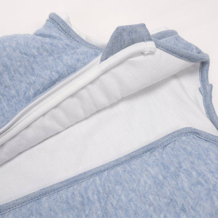 slaapzak 70 cm winter, chevron denim blue - POETREE KIDS