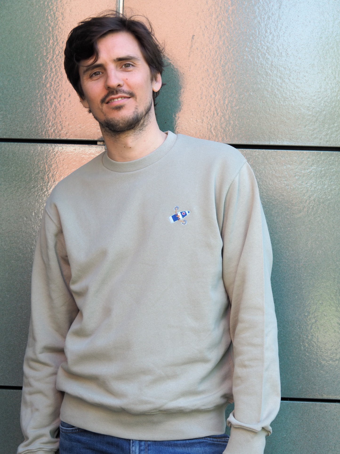 sweater men, 'take me to the sea' boat, sage green - RIDGES & STEAM