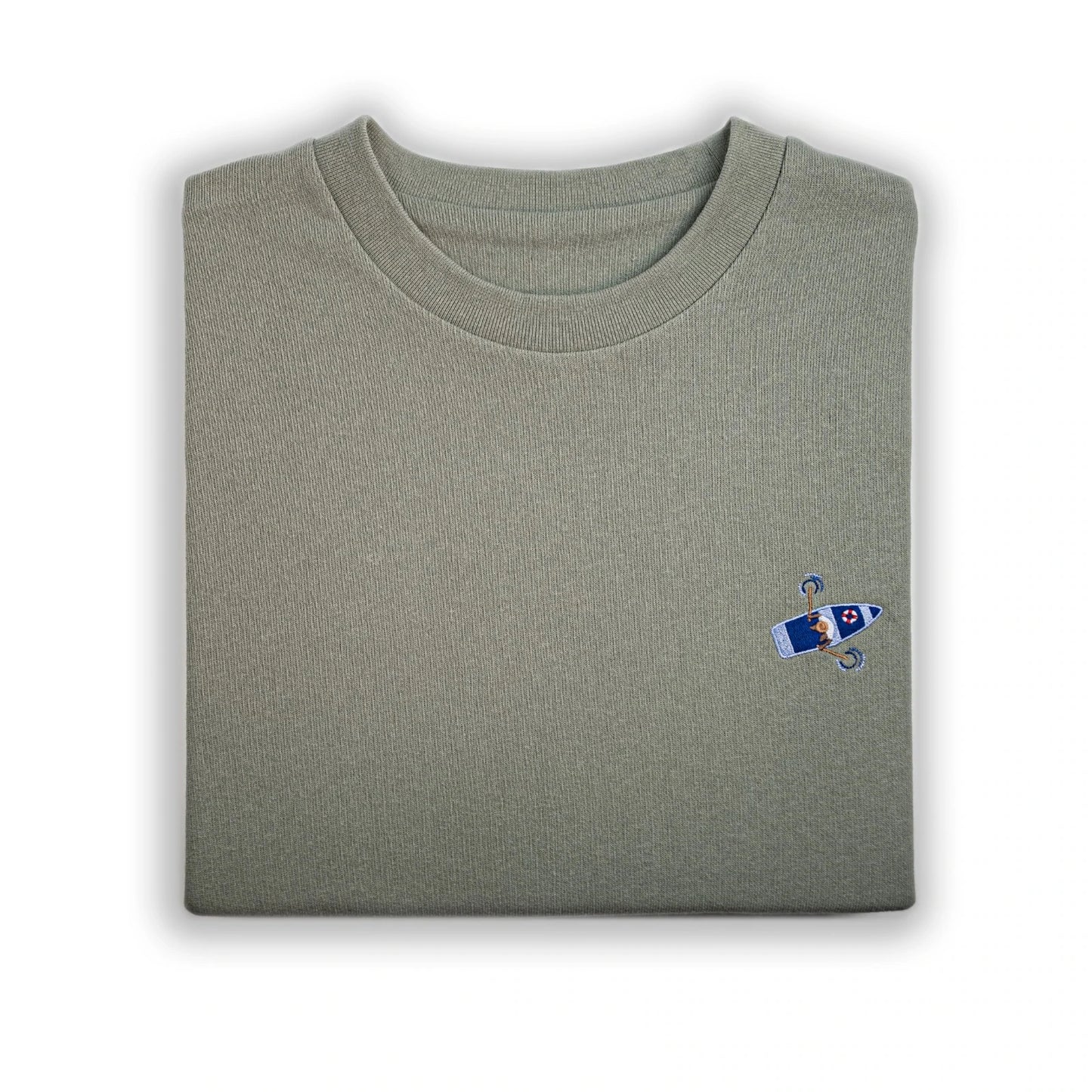 sweater men, 'take me to the sea' boat, sage green - RIDGES & STEAM