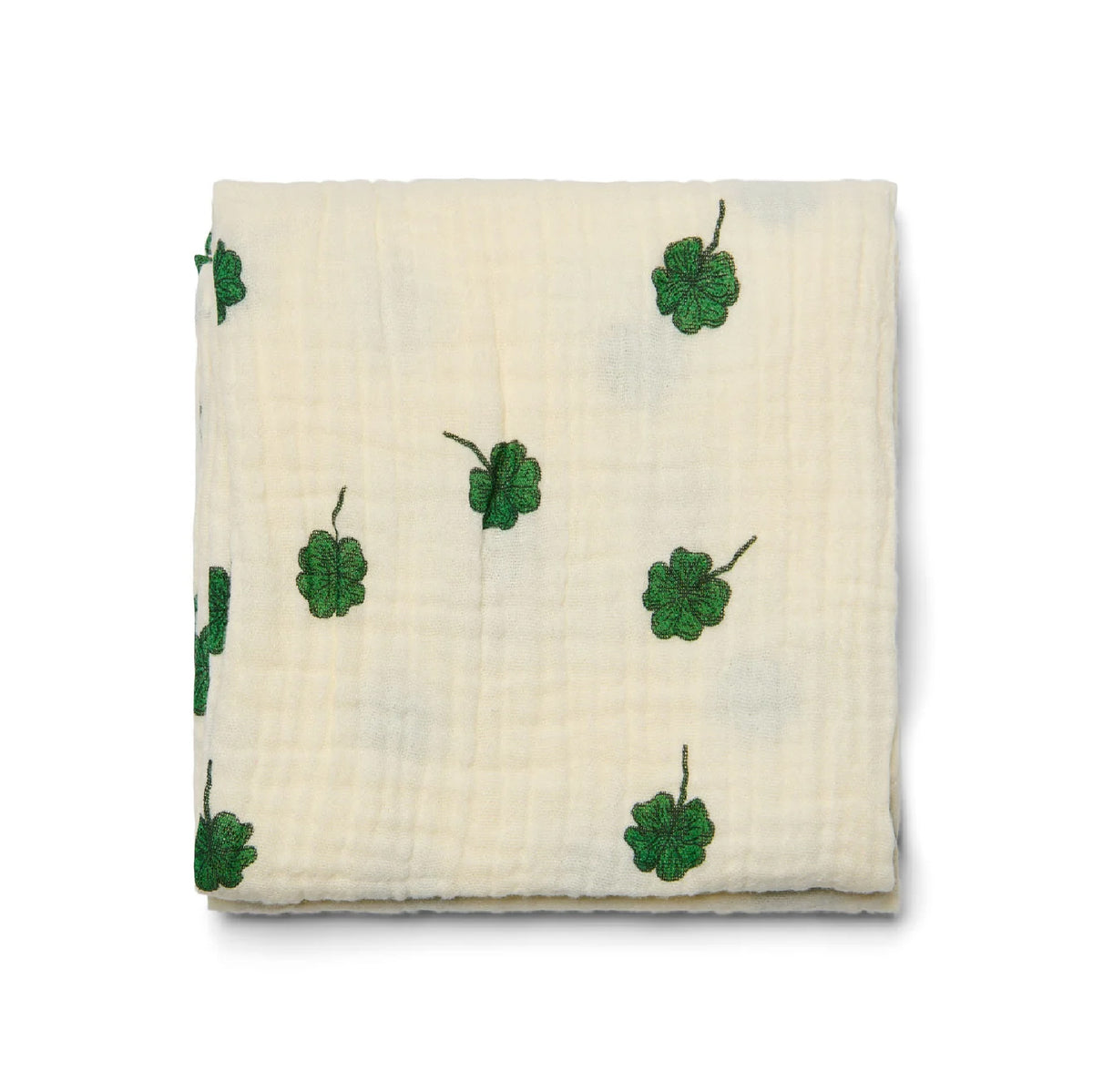 verzorgingsdoek klein klavertjes, wit - STUDIO NOOS
