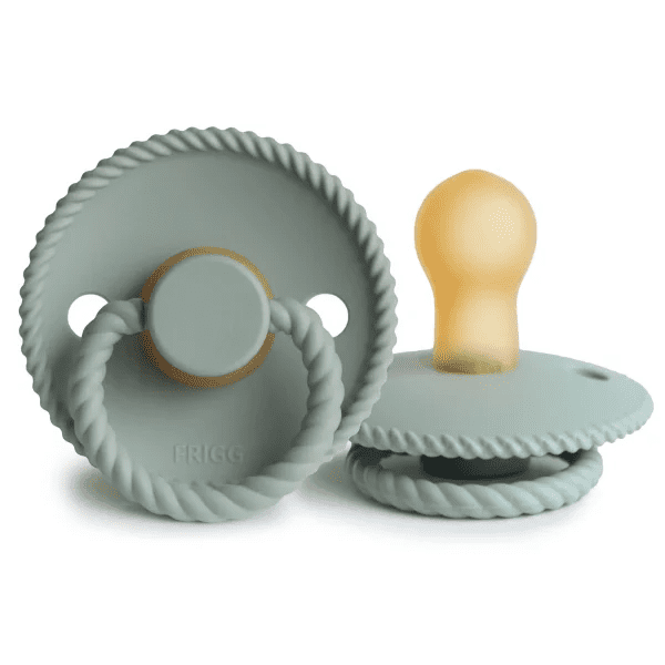 fopspeen rope latex, sage, 6-36 mnd. – FRIGG
