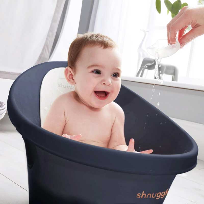babybad, navy - SHNUGGLE
