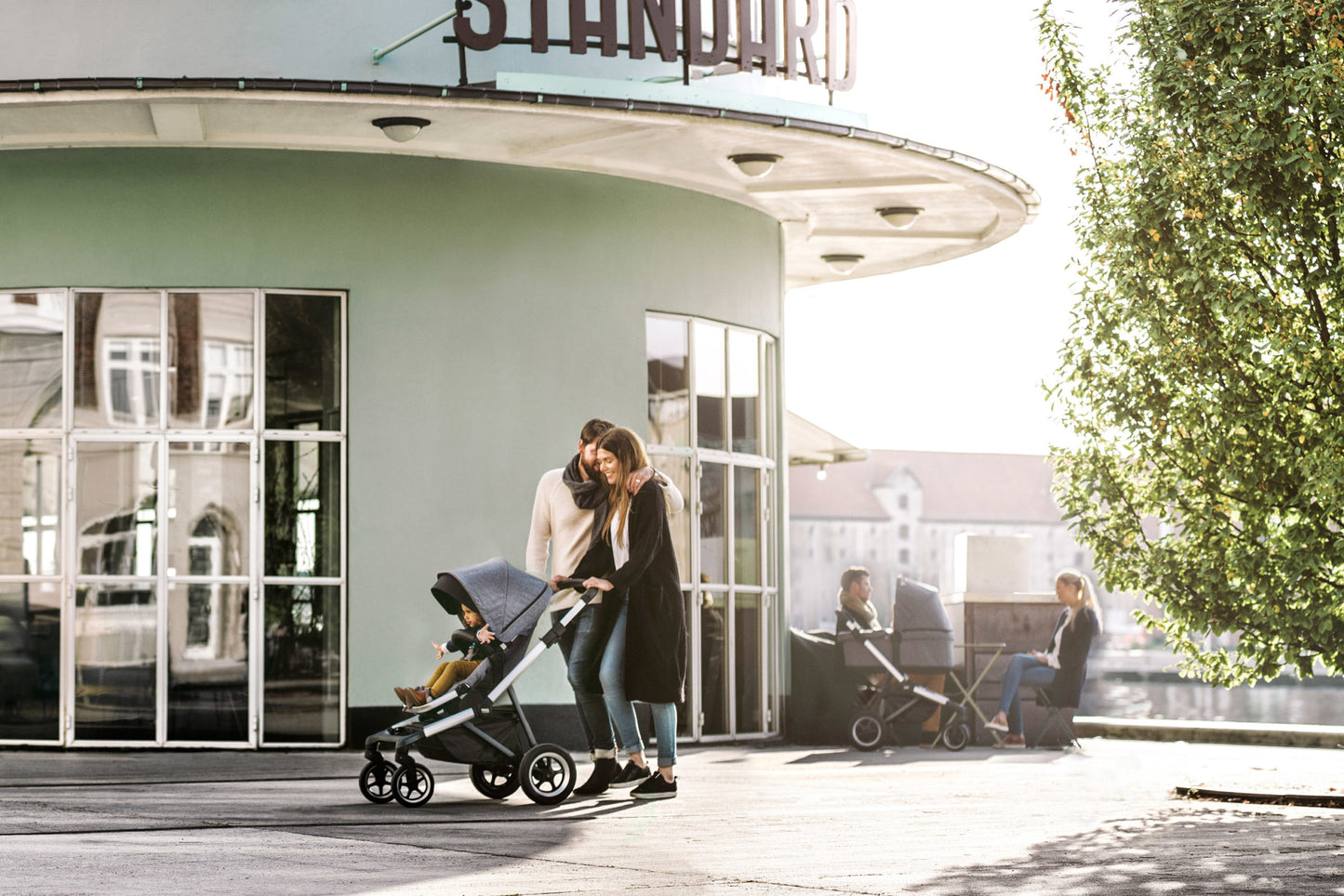kinderwagen sleek, grey mélange / black - THULE