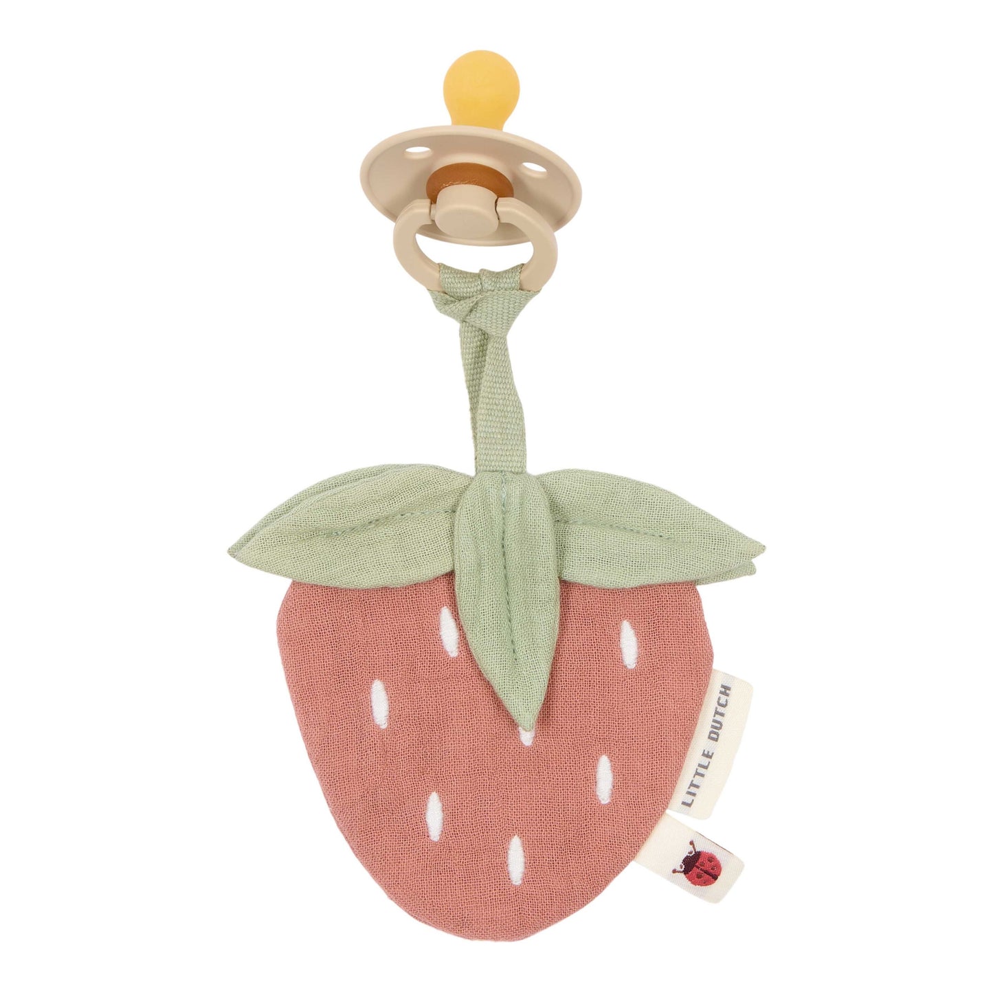 fopspeendoekje hydrofiel, aardbei - LITTLE DUTCH