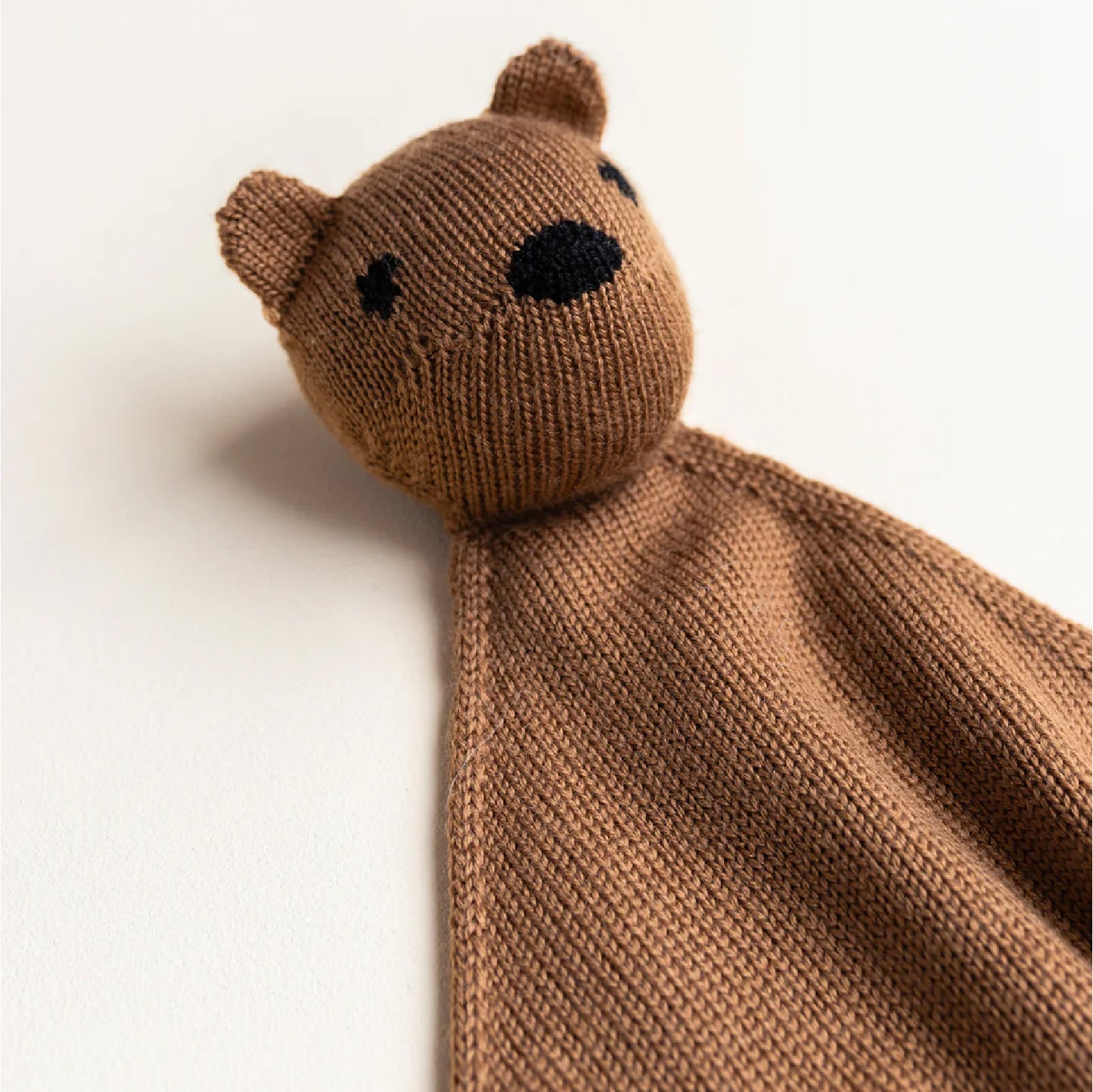 knuffeldoekje teddy tokki, mocha - HVID