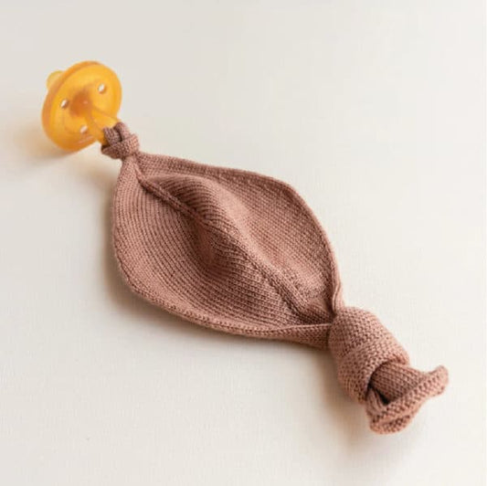 knuffeldoekje titi, terracotta – HVID