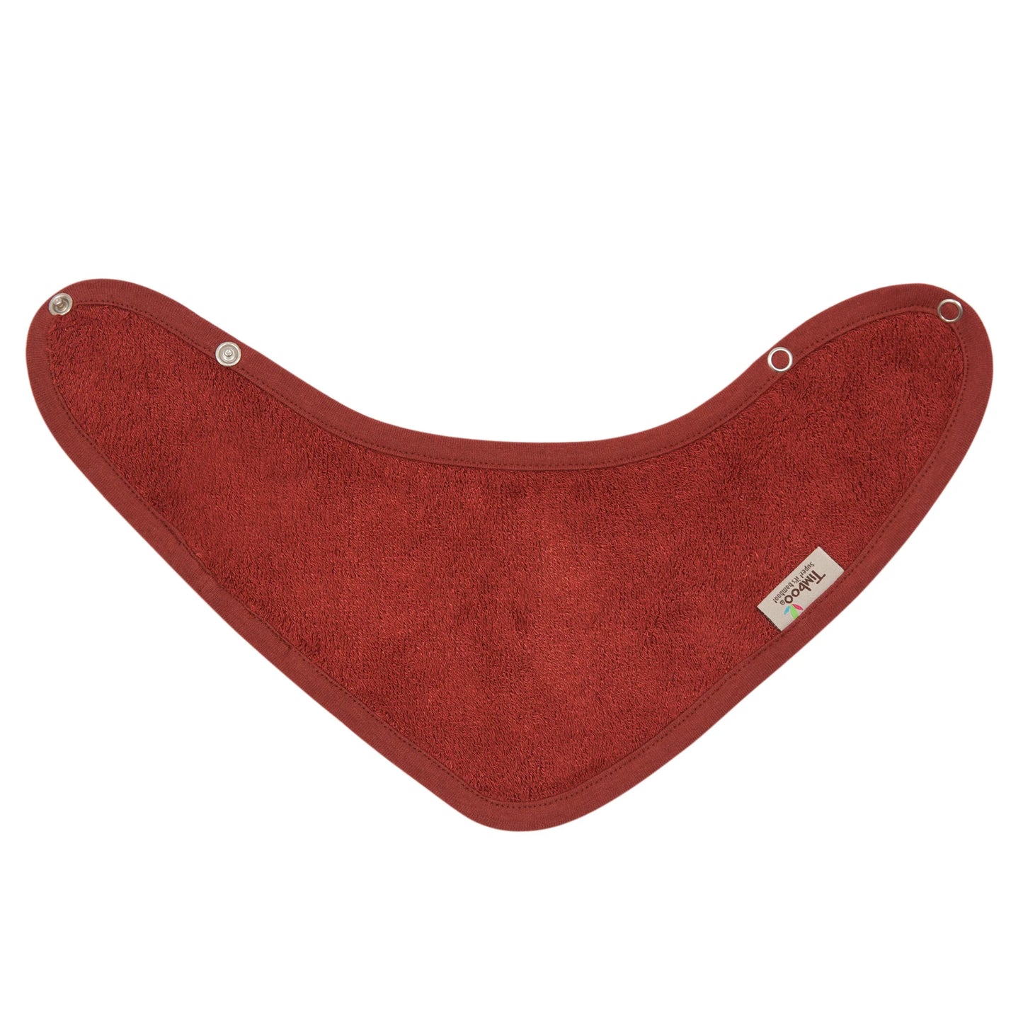 kwijlslabbetje dubbellaags, rosewood - TIMBOO