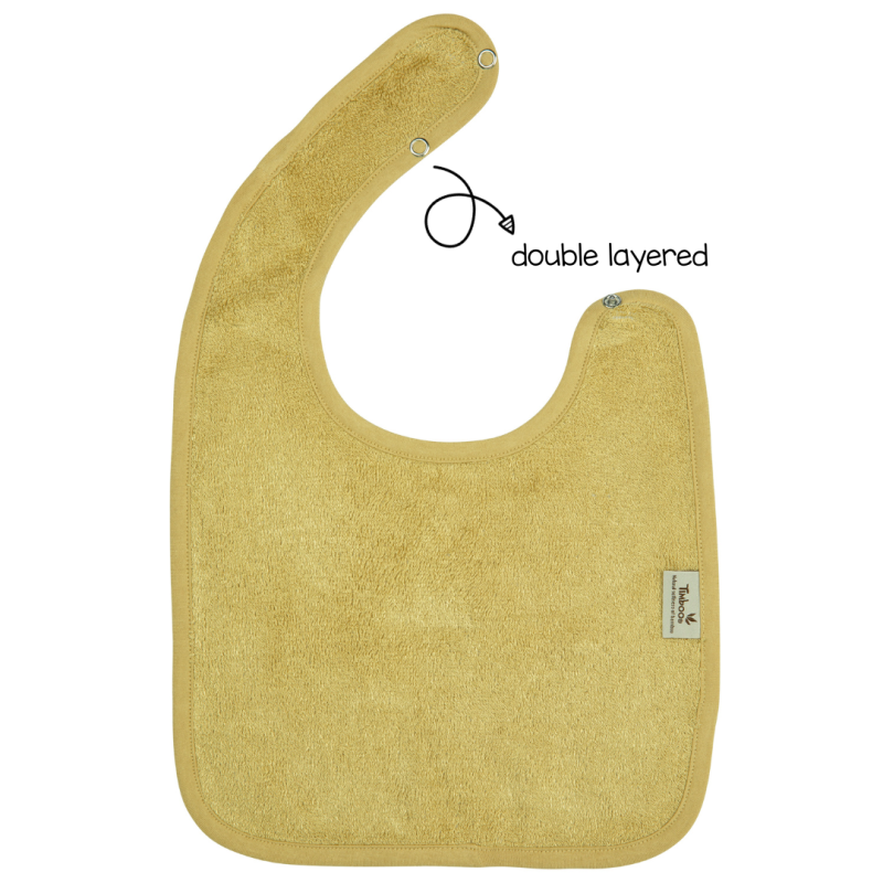 slabbetje dubbellaags, honey yellow - TIMBOO