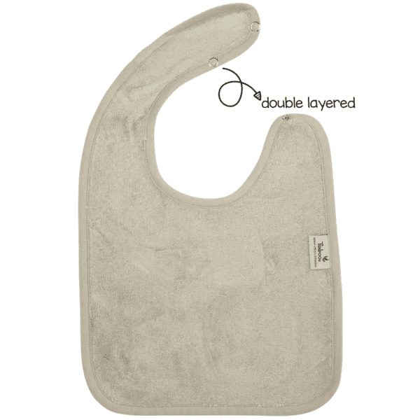 slabbetje dubbellaags, feather grey – TIMBOO