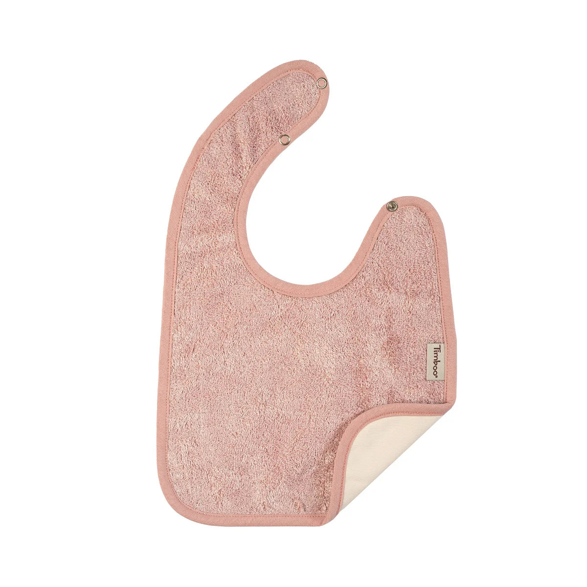 slabbetje dubbellaags waterproof, misty rose - TIMBOO