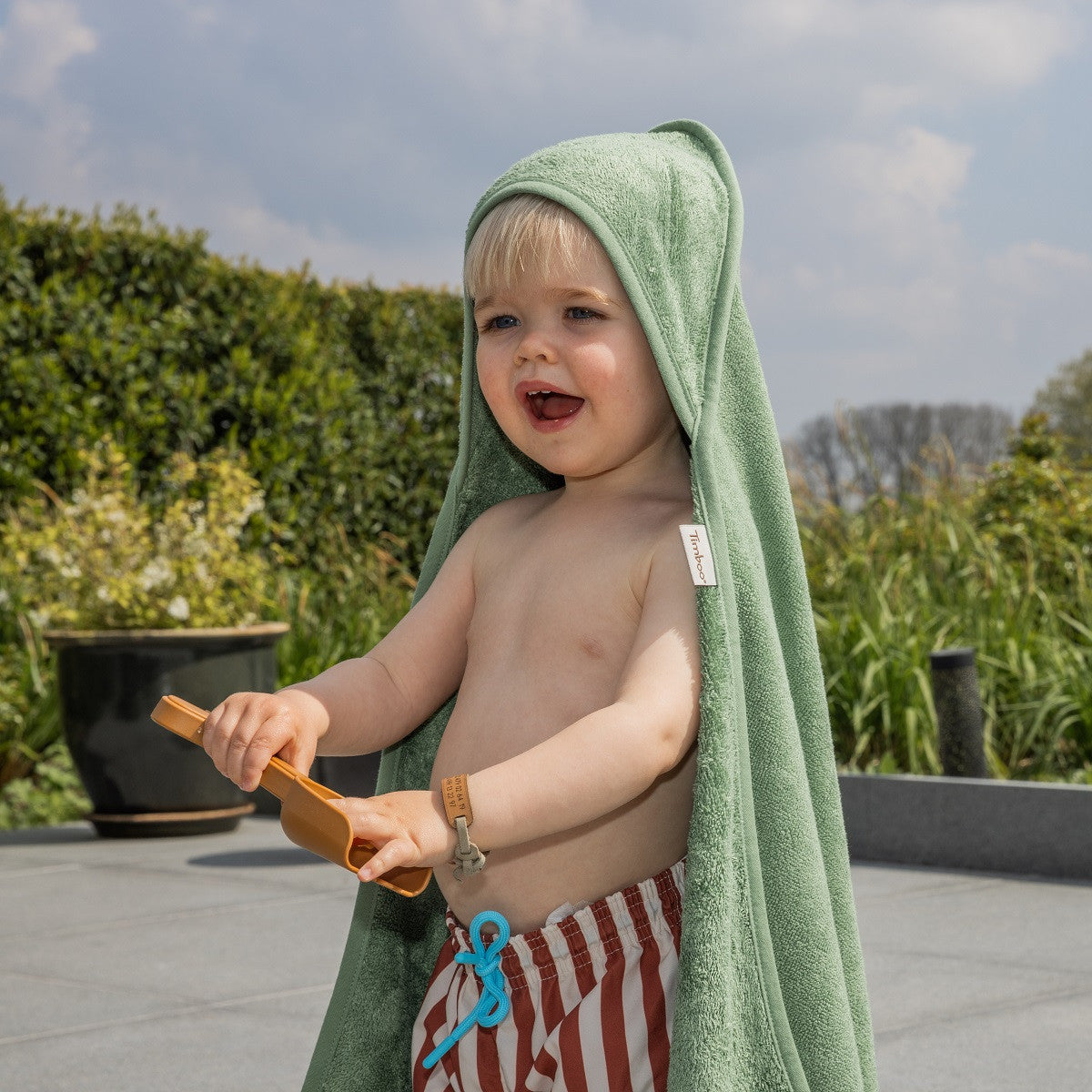 badcape xl, aloe green - TIMBOO