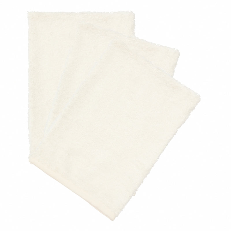 washand badstof, 3-pack, daisy white - TIMBOO