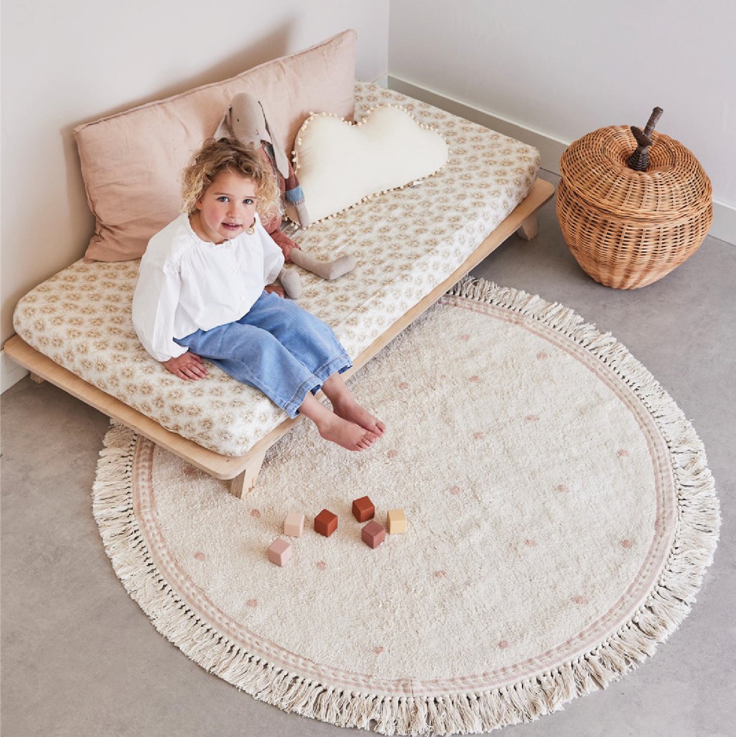 tapijt emma, dots pink - TAPIS PETIT