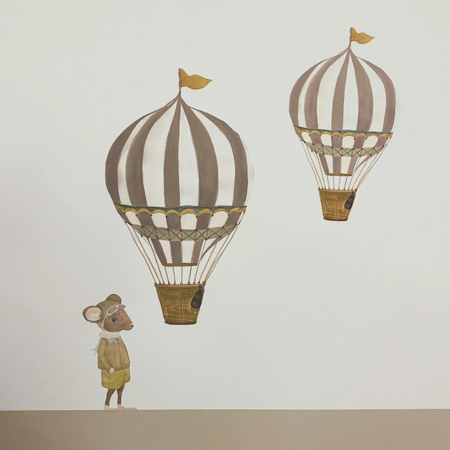 muursticker, retro air ballon, M - THAT'S MINE